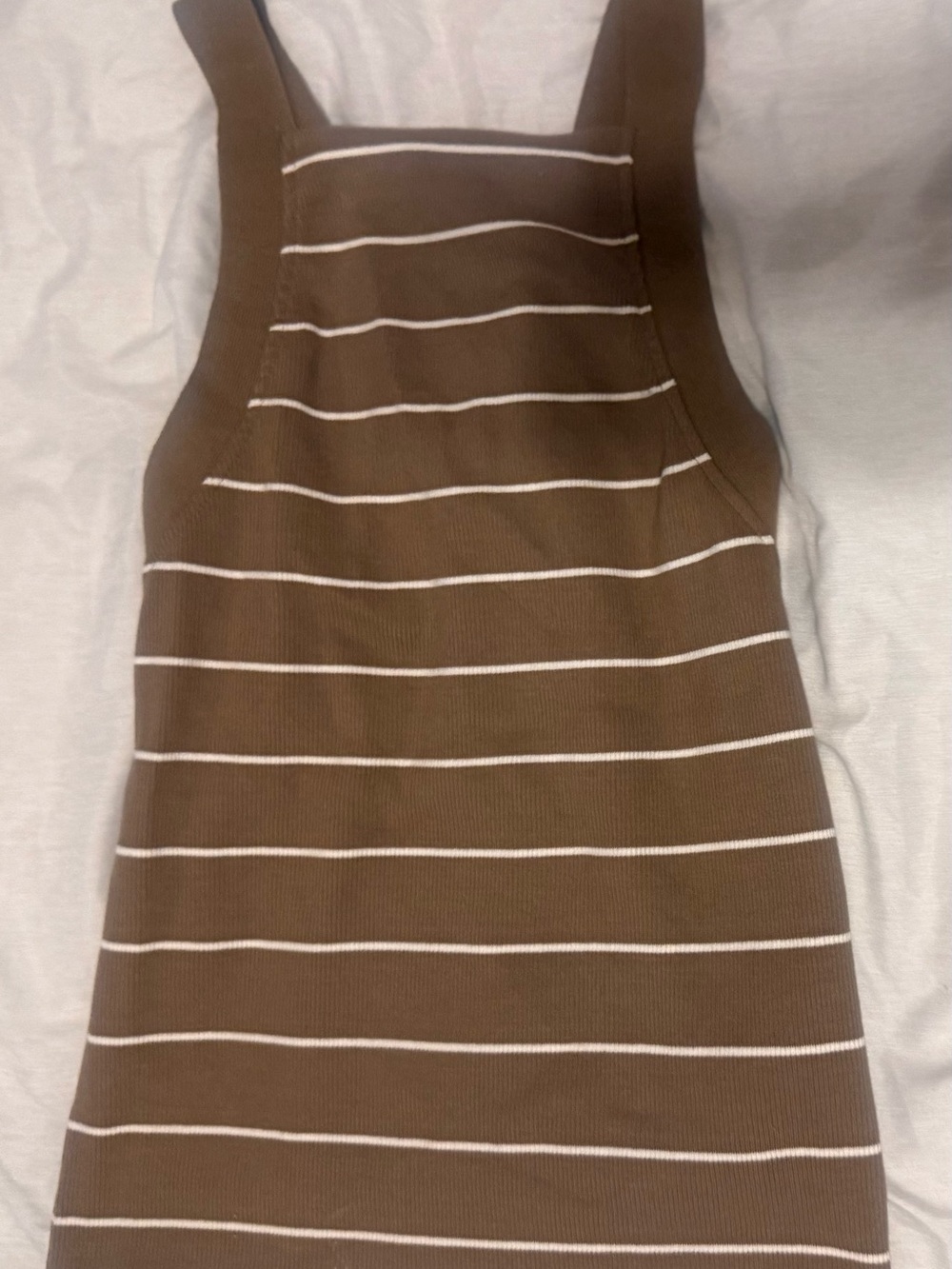 NWOT size S Massimo Dutti Brown and White Striped Knit top